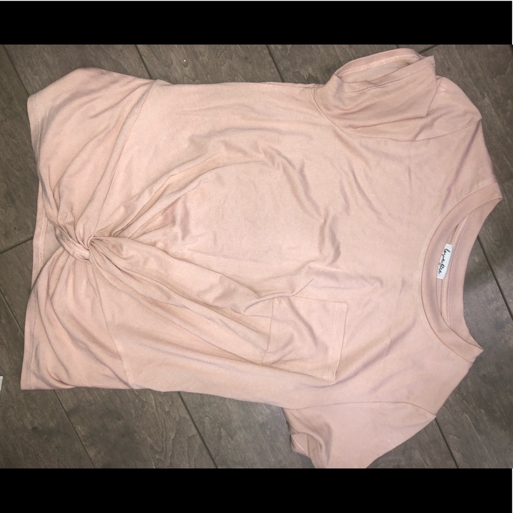 Baby pink crop top